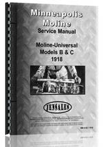 Service Manual for Minneapolis Moline B Universal Tractor