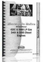 Service Manual for Minneapolis Moline 425C Engine