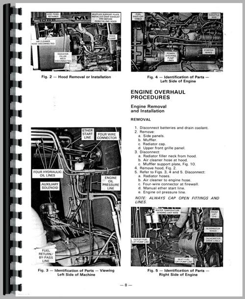 Service Manual for Massey Ferguson 1085 Tractor Sample Page From Manual