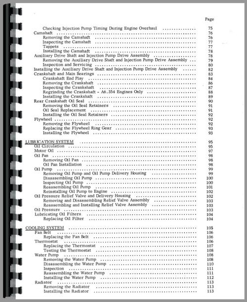 Service Manual for Massey Ferguson 1100 Tractor Sample Page From Manual