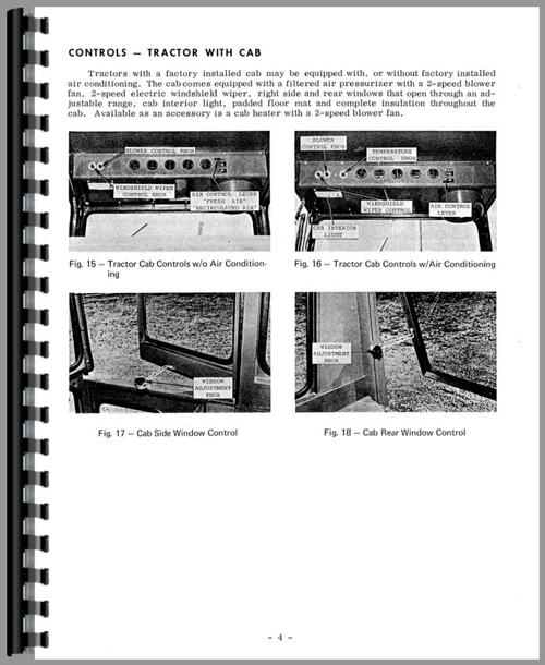 Operators Manual for Massey Ferguson 1130 Tractor Sample Page From Manual