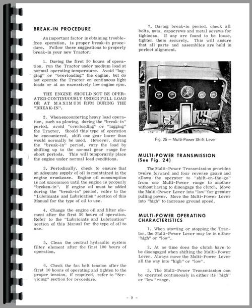 Operators Manual for Massey Ferguson 1150 Tractor Sample Page From Manual
