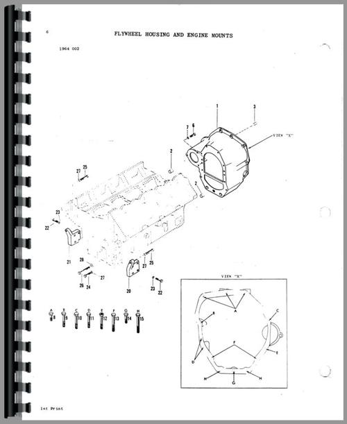 Parts Manual for Massey Ferguson 1155 Tractor Sample Page From Manual