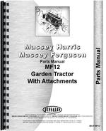 Parts Manual for Massey Ferguson 12 Lawn & Garden Tractor