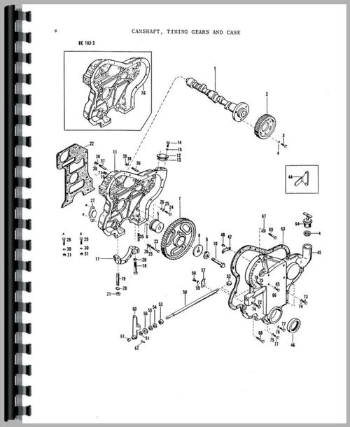Parts Manual for Massey Ferguson 135 Tractor Sample Page From Manual