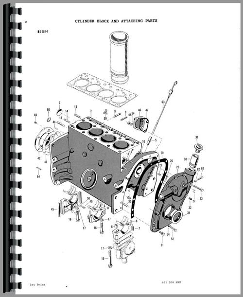 Parts Manual for Massey Ferguson 150 Tractor Sample Page From Manual