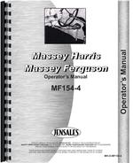 Operators Manual for Massey Ferguson 154-4 Tractor