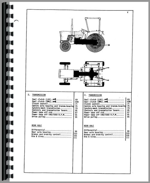 Parts Manual for Massey Ferguson 154-4 Tractor Sample Page From Manual