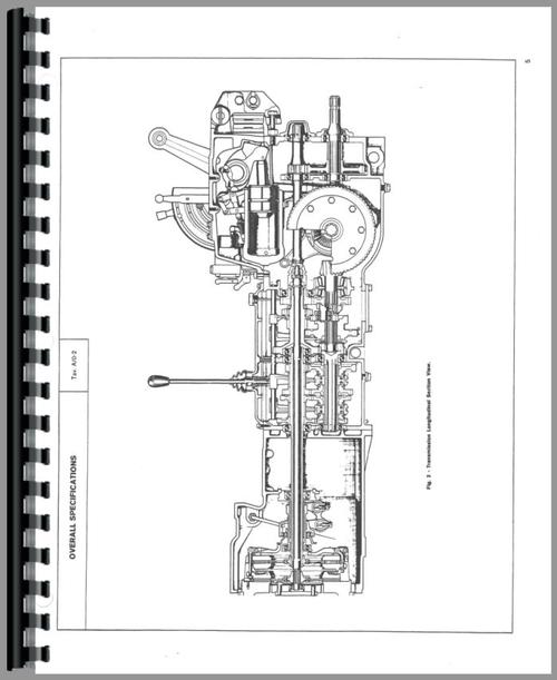 Service Manual for Massey Ferguson 154-4 Tractor Sample Page From Manual