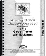 Parts Manual for Massey Ferguson 16 Lawn & Garden Tractor