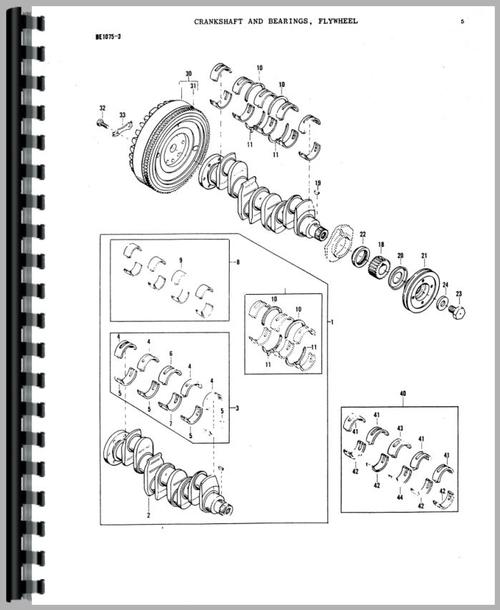 Parts Manual for Massey Ferguson 165 Tractor Sample Page From Manual