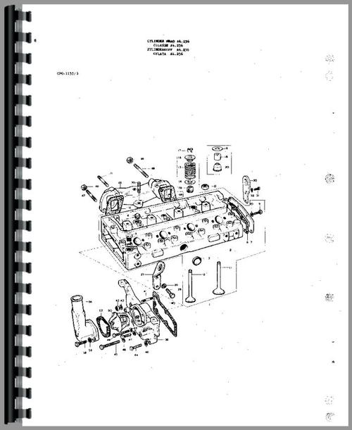 Parts Manual for Massey Ferguson 175 Tractor Sample Page From Manual