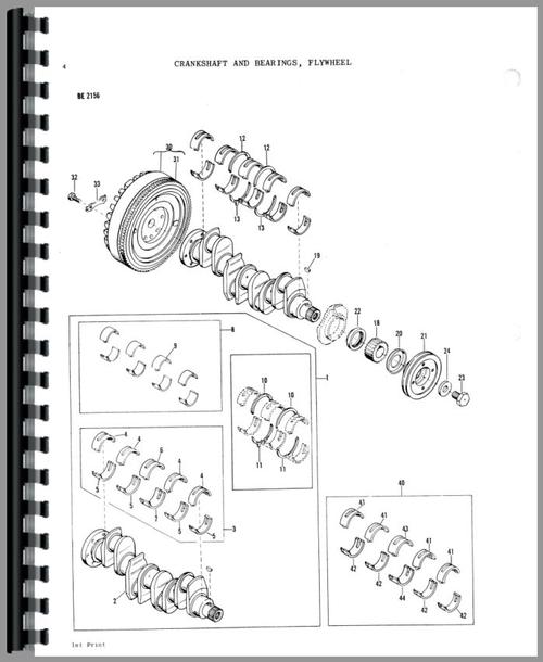 Parts Manual for Massey Ferguson 180 Tractor Sample Page From Manual