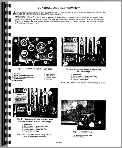 Operators Manual for Massey Ferguson 1805 Tractor Sample Page From Manual