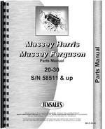 Parts Manual for Massey Harris 20-30 Tractor