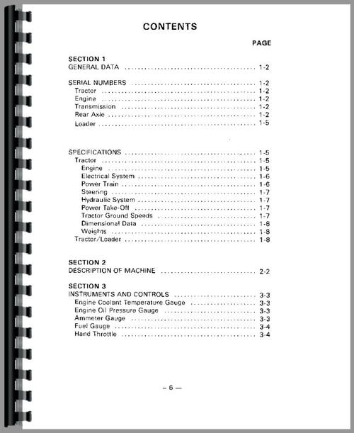 Operators Manual for Massey Ferguson 20C Industrial Tractor Sample Page From Manual