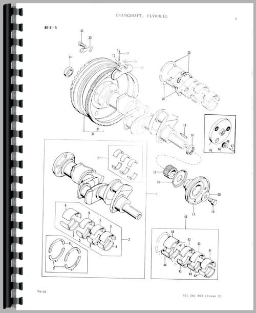 Parts Manual for Massey Ferguson 20 Industrial Tractor Sample Page From Manual