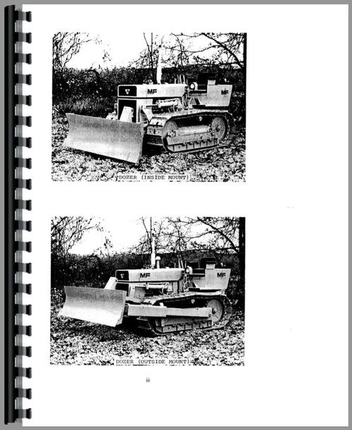 Operators Manual for Massey Ferguson 200 Crawler Sample Page From Manual