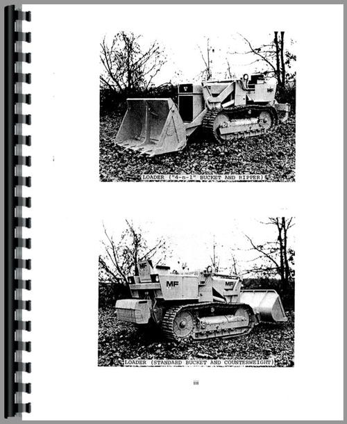 Operators Manual for Massey Ferguson 200 Crawler Sample Page From Manual