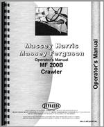 Operators Manual for Massey Ferguson 200B Crawler