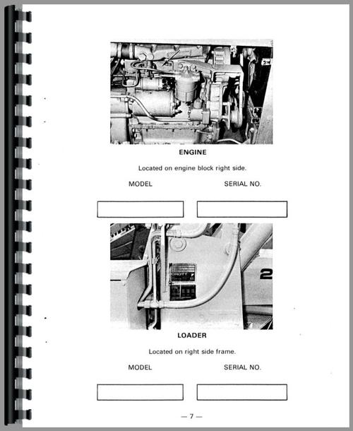 Operators Manual for Massey Ferguson 200B Crawler Sample Page From Manual