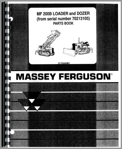 Parts Manual for Massey Ferguson 200B Crawler Sample Page From Manual