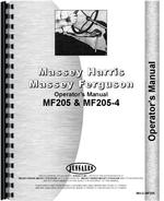 Operators Manual for Massey Ferguson 205-4 Tractor