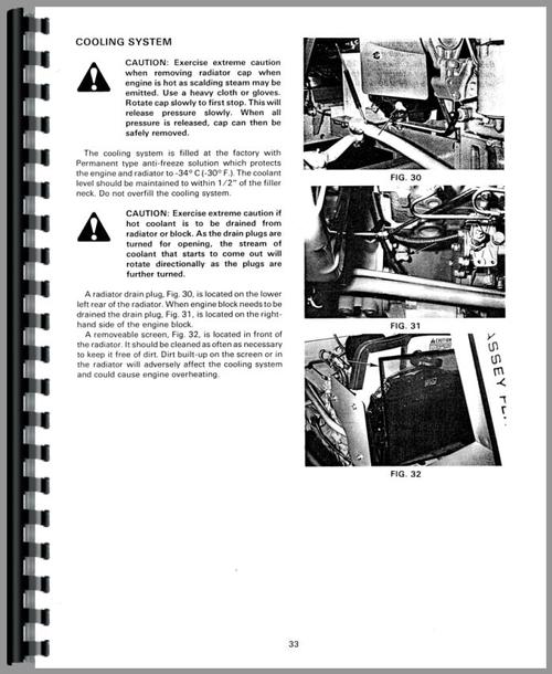 Operators Manual for Massey Ferguson 205-4 Tractor Sample Page From Manual