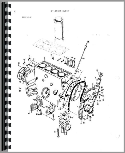 Parts Manual for Massey Ferguson 20C Industrial Tractor Sample Page From Manual