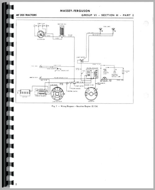 Service Manual for Massey Ferguson 2135 Industrial Tractor Sample Page From Manual