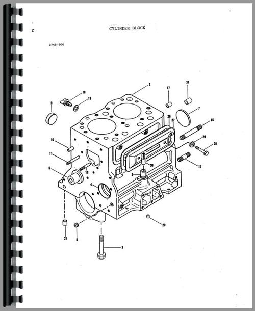 Parts Manual for Massey Ferguson 220 Tractor Sample Page From Manual