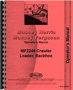Operators Manual for Massey Ferguson 2244 crawler