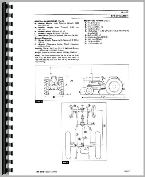 Service Manual for Massey Ferguson 253 Tractor Sample Page From Manual