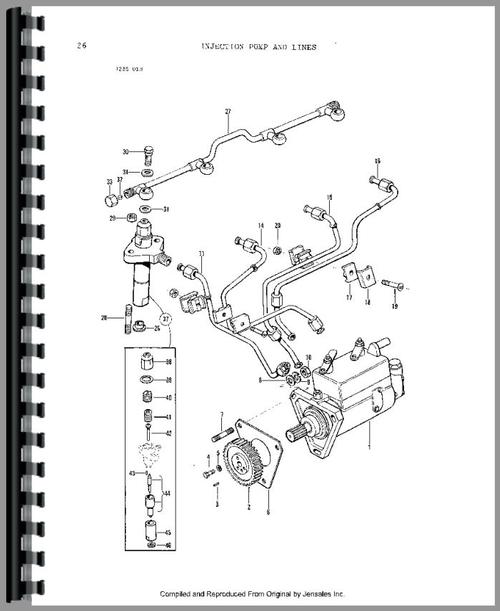 Parts Manual for Massey Ferguson 282 Tractor Sample Page From Manual