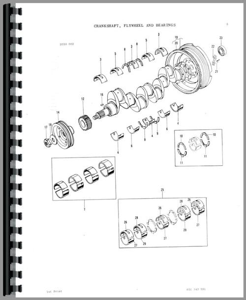 Parts Manual for Massey Ferguson 285 Tractor Sample Page From Manual