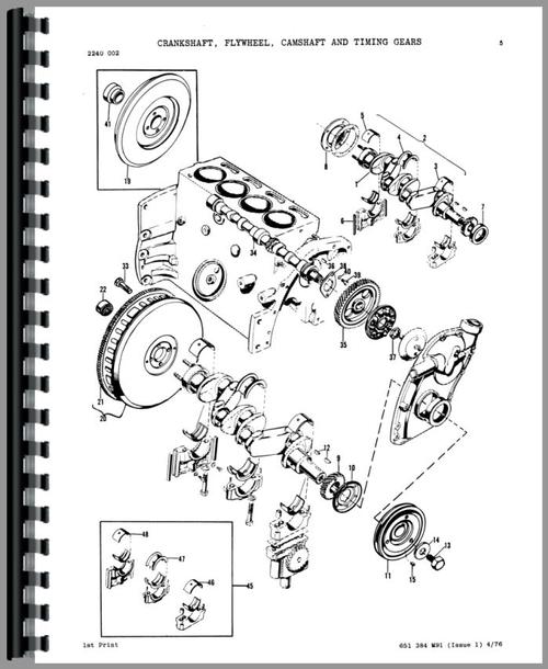 Parts Manual for Massey Ferguson 30B Industrial Tractor Sample Page From Manual