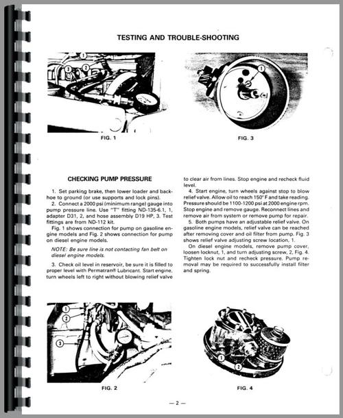 Service Manual for Massey Ferguson 30B Industrial Tractor Sample Page From Manual