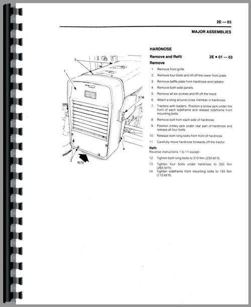 Service Manual for Massey Ferguson 30E Tractor Loader Backhoe Sample Page From Manual