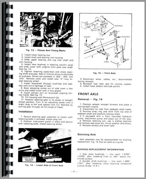 Service Manual for Massey Ferguson 31 Tractor Sample Page From Manual