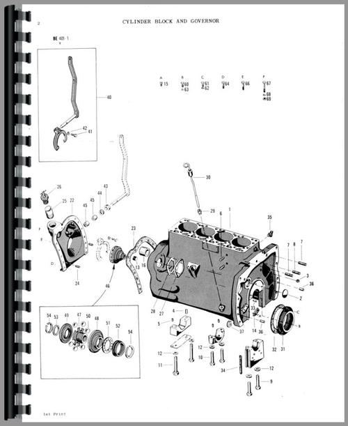 Parts Manual for Massey Ferguson 3165 Industrial Tractor Sample Page From Manual