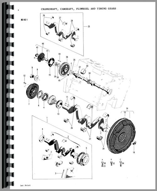 Parts Manual for Massey Ferguson 3165 Industrial Tractor Sample Page From Manual