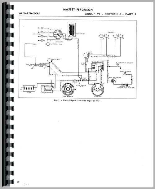 Service Manual for Massey Ferguson 3165 Industrial Tractor Sample Page From Manual