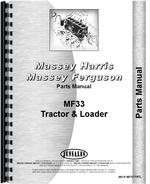 Parts Manual for Massey Ferguson 33 Industrial Tractor
