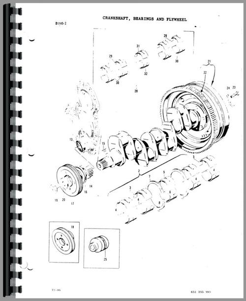 Parts Manual for Massey Ferguson 33 Industrial Tractor Sample Page From Manual