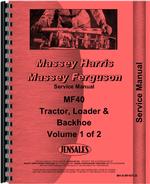 Service Manual for Massey Ferguson 40 Industrial Tractor