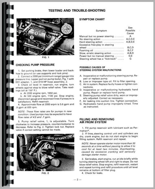 Service Manual for Massey Ferguson 40B Industrial Tractor Sample Page From Manual