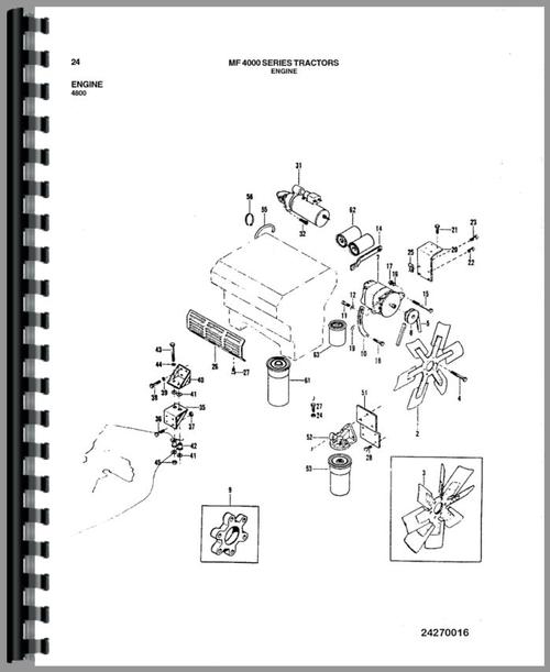 Parts Manual for Massey Ferguson 4800 Tractor Sample Page From Manual
