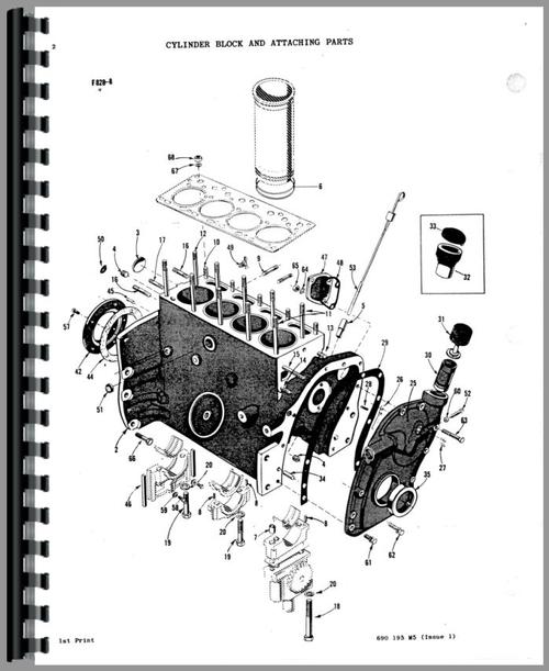 Parts Manual for Massey Ferguson 50 Tractor Sample Page From Manual