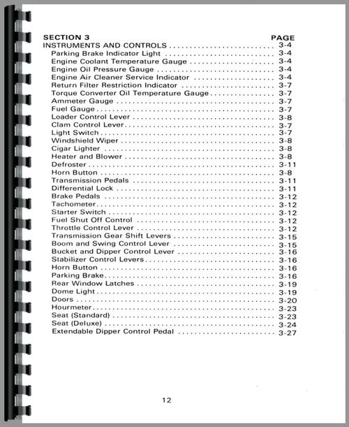 Operators Manual for Massey Ferguson 60 Tractor Loader Backhoe Sample Page From Manual
