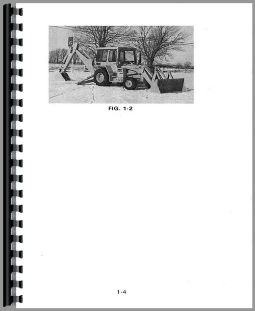 Operators Manual for Massey Ferguson 60 Tractor Loader Backhoe Sample Page From Manual